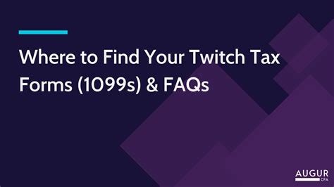 twitch tax documents|Twitch 1099 Tax Form: How to Find & FAQs